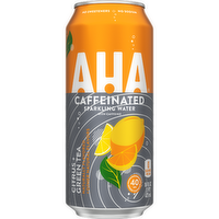 Aha Citrus Green Tea Sparkling Water Can - 16 Fluid Ounce