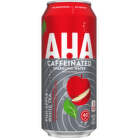 Aha Fuji Apple White Tea Sparkling Water Can - 16 Fluid Ounce
