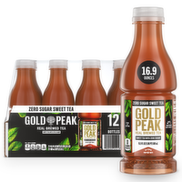 Gold Peak Zero Sugar Sweet Tea Bottles - 16.9 Fluid Ounce - 12 Count