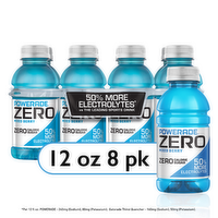 Powerade Zero Mixed Berry Electrolyte Sports Drink - 96 Fluid Ounce
