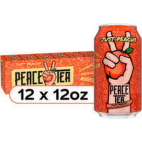 Peace Tea Just Peachy Iced Cans - 144 Fluid Ounce