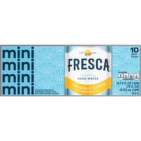 Fresca Mini Grapefruit Citrus Sparkling Soda Water - 75 Fluid Ounce