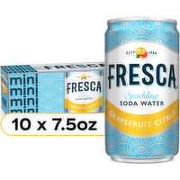 Fresca Mini Grapefruit Citrus Sparkling Soda Water - 75 Fluid Ounce