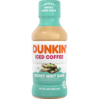 Dunkin' Merry Mint Bark Iced Coffee Bottle - 13.7 Fluid Ounce