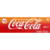 Coca-Cola Orange Cream Soda, Cans Pack Of 12 - 144 Fluid Ounce