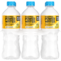 Powerade Zero Sugar Tropical Pineapple Enhanced Water Bottles - 16.9 Fluid Ounce - 6 Count
