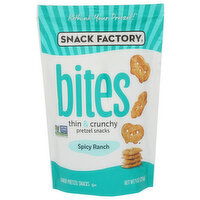 Snack Factory Spicy Ranch Pretzels Pretzel Crisp Bites - 9 Ounce