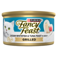 Purina Fancy Feast Grilled Ocean Whitefish And Tuna In Gravy Wet Cat Food - 3 Ounce