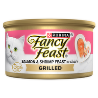 Purina Fancy Feast Grilled Salmon And Shrimp In Gravy Wet Cat Food - 3 Ounce