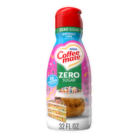Coffee mate Liquid Creamer Zero Sugar Birthday Cake - 32 Ounce