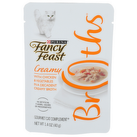 Purina Fancy Feast Creamy With Chicken & Vegetables In a Decadent Broth Broths - 1.4 Ounce