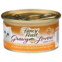 Fancy Feast Gravy Fovers Chicken Hearts & Liver In Grilled Gourmet Cat Food - 3 Ounce