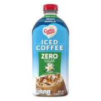 Coffee mate French Vanilla Flavored Iced Coffee, Zero Sugar, Non Dairy Ready To Drink - 50 Ounce