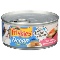 Purina Friskies Salmon, Brown Rice & Peas Ocean Favorites Pate - 5.5 Ounce