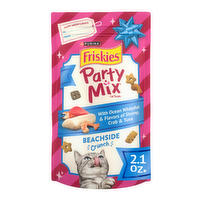 Purina Friskies Party Mix Beachside Crunch With Ocean Whitefish & Flavors Of Shrimp - 2.1 Ounce