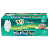 Purina Fancy Feast Primavera Collection With Garden Veggies & Green In a Classic Sauce Medleys Gourmet Cat Food Variety Pack - 3 Ounce - 12 Count