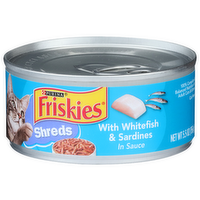 Purina Friskies In Sauce Shred With Whitefish & Sardines - 5.5 Ounce