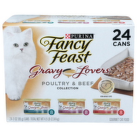 Purina Fancy Feast Poultry & Beef Collection Gourmet Cat Food - 3 Ounce - 24 Count