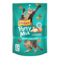 Purina Friskies Cat Treats, Party Mix Meow Luau Crunch - 2.1 Ounce