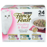 Purina Fancy Feast Chicken Turkey Beef In Gravy Gourmet Cat Food - 3 Ounce - 24 Count