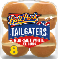 Ball Park Tailgaters Gourmet Extra Large Buns, , White Hamburger