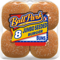 Ball Park Jumbo Seeded Burger Buns - 18.25 Ounce
