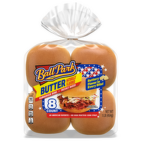 Ball Park Butter Hamburger Buns, , Each Bag - 16 Ounce