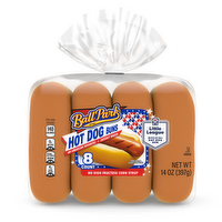 Ball Park White Hot Dog Buns, , Each Bag - 14 Ounce