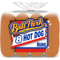 Ball Park White Hot Dog Buns, , Kosher Bag - 14 Ounce