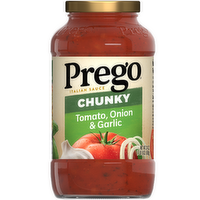 Prego Chunky Tomato, Onion And Garlic Pasta Sauce - 24 Ounce