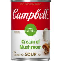 Campbell's Condensed 98% Fat Free Cream Of Mushroom Soup - 10.5 Ounce
