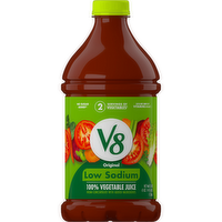 V8 Low Sodium Original 100% Vegetable Juice - 46 Fluid Ounce