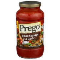 Prego Italian Sausage & Garlic Meat Sauce - 23.5 Ounce