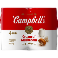 Campbell's Condensed Cream Of Mushroom Soup, Can 4 Pack - 42 Ounce
