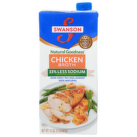 Swanson 33% Less Sodium Chicken Broth - 32 Ounce