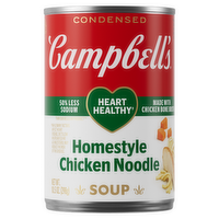 Campbell's Condensed Heart Healthy Homestyle Chicken Noodle Soup - 10.5 Ounce