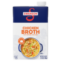 Swanson 100% Natural Chicken Broth, Carton - 48 Ounce