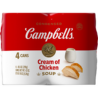 Campbell's Condensed Cream Of Chicken Soup, Can 4 Pack - 42 Ounce