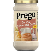 Prego Garlic And Caramelized Onion Alfredo Pasta Sauce, Jar - 14.5 Ounce