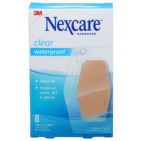 Nexcare Clear Waterproof Bandages - 8 Count