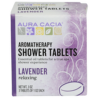 Aura Cacia Lavender Aromatherapy Shower Tablets - 3 Ounce
