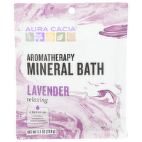 Aura Cacia Lavender Aromatherapy Mineral Bath - 2.5 Ounce
