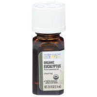 Aura Cacia Organic Essential Oil Eucalyptus - 0.25 Fluid Ounce