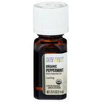 Aura Cacia Organic Essential Oil Peppermint - 0.25 Fluid Ounce