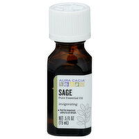 AURA CACIA Essential Oil Sage - 0.5 Fluid Ounce