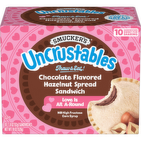 Smucker's Uncrustables Chocolate Flavored Hazelnut Spread Sandwich - 18 Ounce