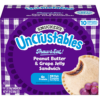 Smucker's Uncrustables Peanut Butter & Grape Jelly Sandwich - 2 Ounce - 10 Count