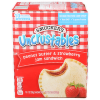 SMUCKER'S Smucker Uncrustables Peanut Butter And Strawberry 10 Pack Each - 2 Ounce - 10 Count