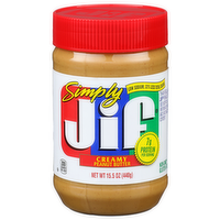 Simply Jif Creamy Peanut Butter - 15.5 Ounce