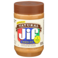 Jif Peanut Crunchy Natural Butter - 16 Ounce